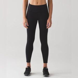 Lululemon Fast And Free 7/8 Tight Black w/ Pockets